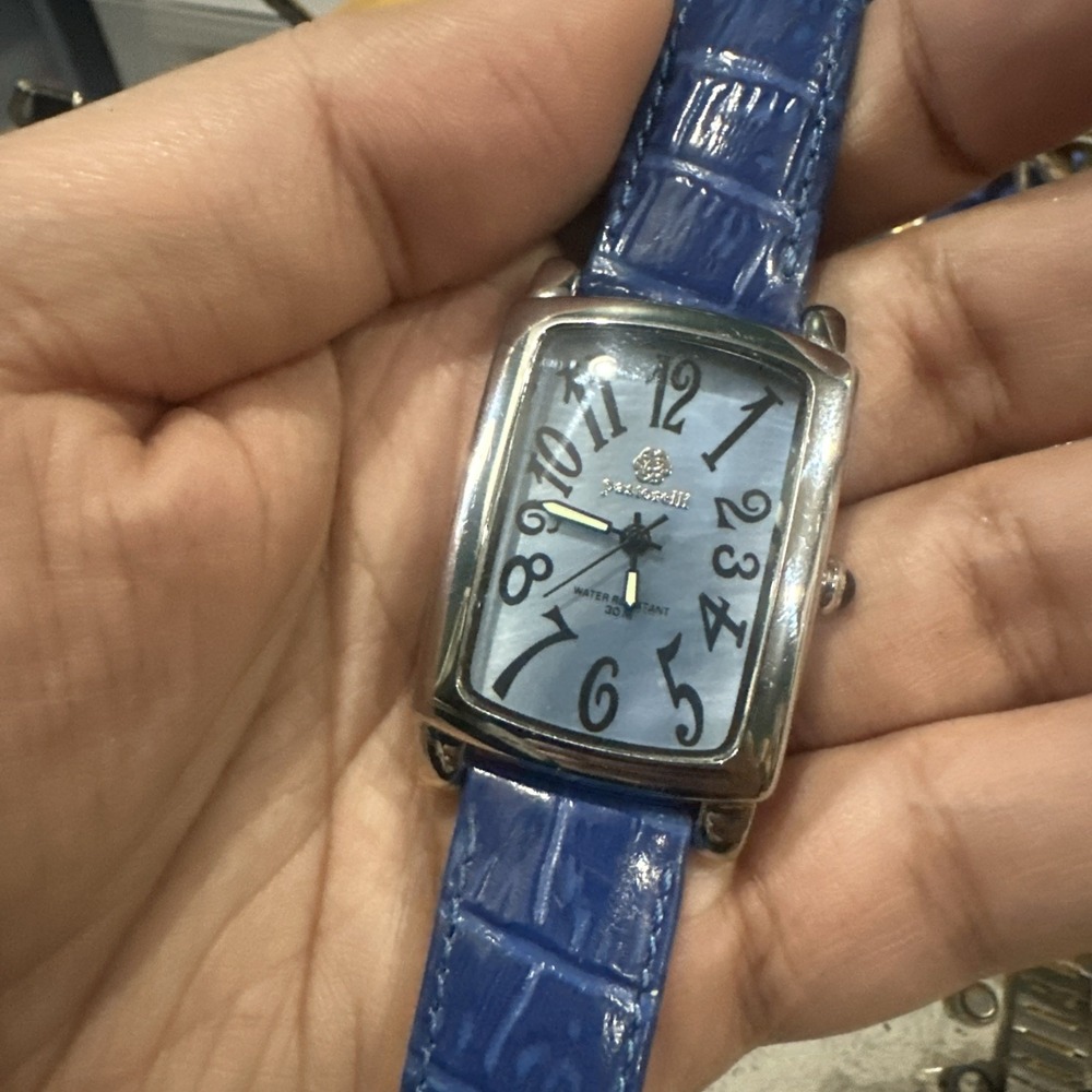 Pastorelli by Invicta Ladies Tank Watch Blue MOP Dial 28mm Swiss Movement